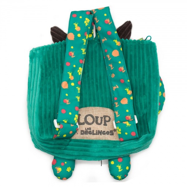 Sac à dos velours kiprokos le zèbre Les deglingos