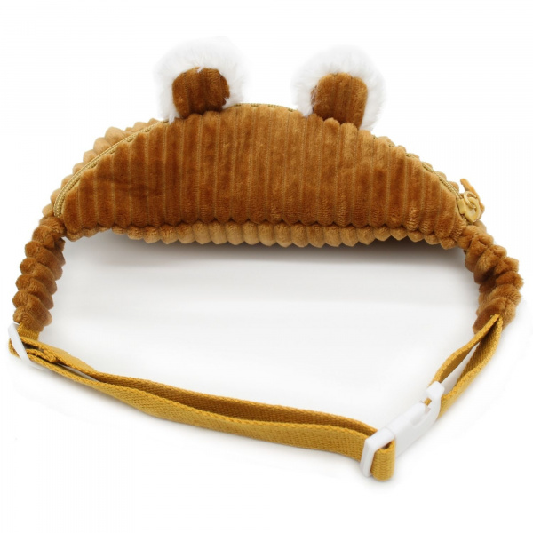 Sac banane enfant velours spéculos le tigre Les deglingos