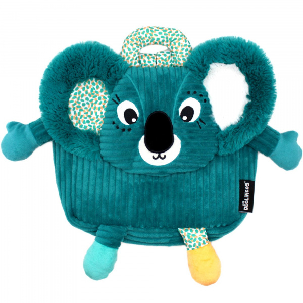Sac à dos velours berlingos le koala Les deglingos