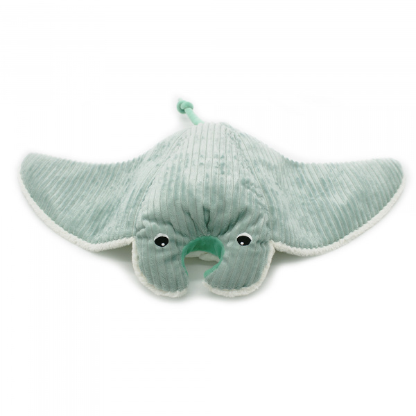 Peluche géante les ptipotos raie manta et son bébé mantalou menthe Les deglingos