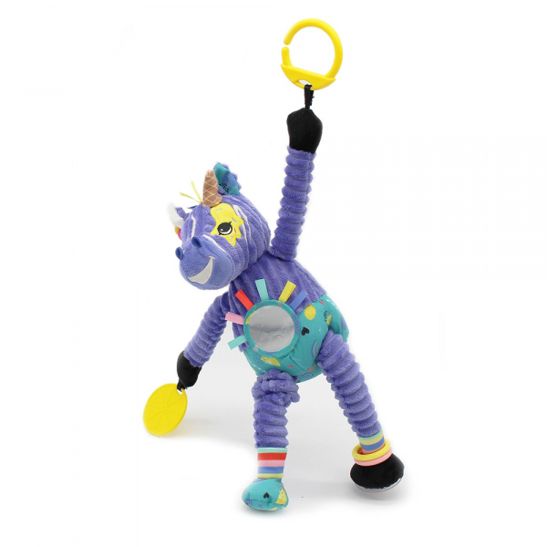 Peluche d'activités de voyage kiprokos le zèbre Les deglingos