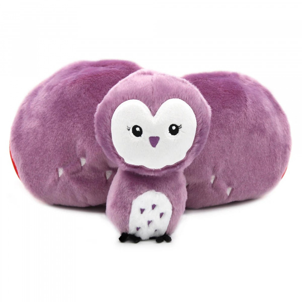 Peluche réversible flipetz chouette et fraise Les deglingos