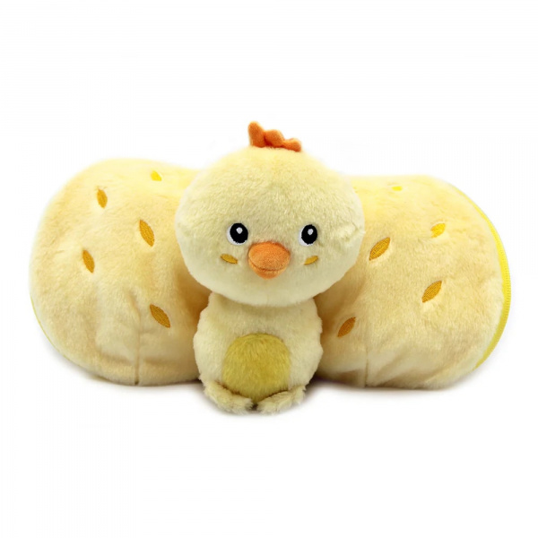 Peluche réversible flipetz poussin et ananas Les deglingos