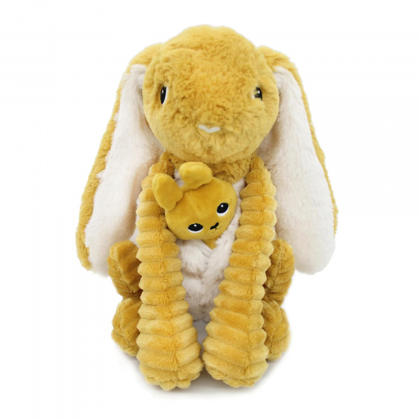 Peluche les ptipotos lapin et son bébé moutarde Les deglingos