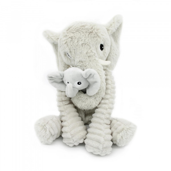 Peluche les ptipotos éléphant et son bébé moutarde Les deglingos