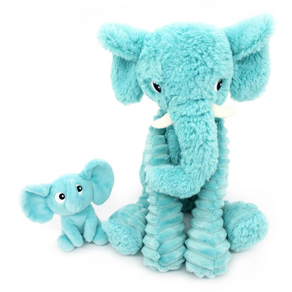Peluche les ptipotos éléphant et son bébé moutarde Les deglingos