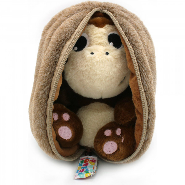 Peluche réversible flipetz singe et noix de coco Les deglingos