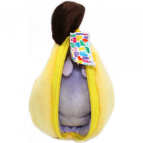 Peluche réversible flipetz papillon et banane Les deglingos