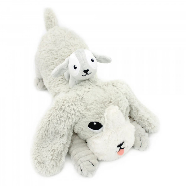 Peluche les ptipotos chien et son bébé gris Les deglingos