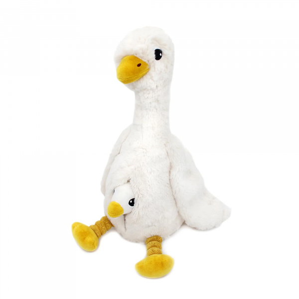 Peluche les ptipotos oie et son bébé Les deglingos