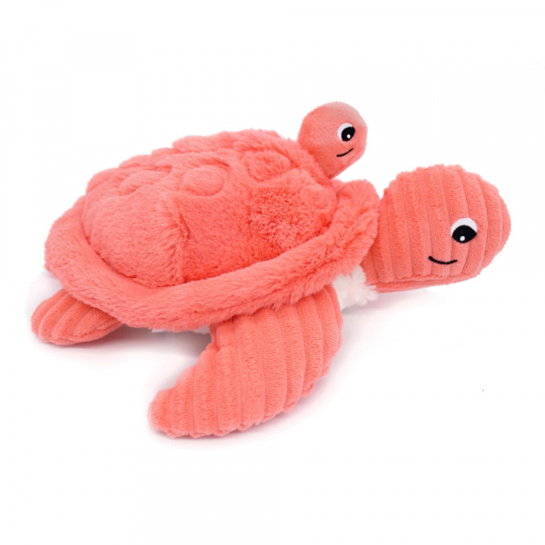 Peluche les ptipotos maman et bébé tortue corail Les deglingos