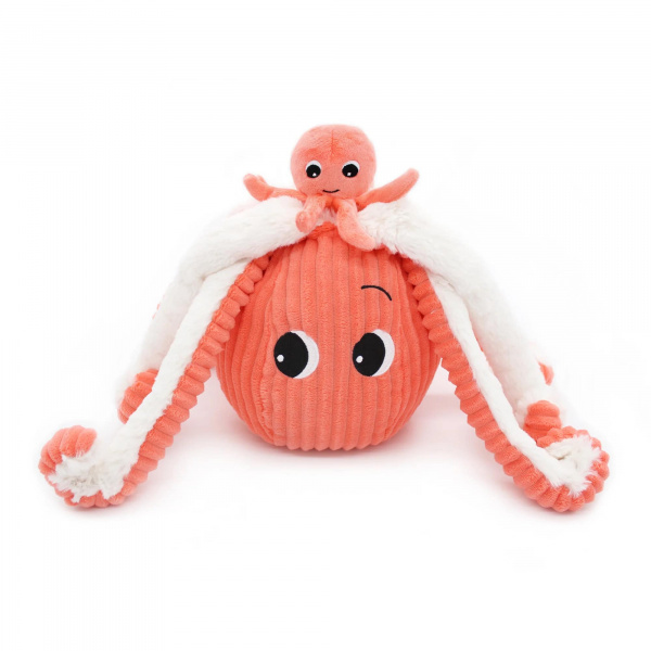 Peluche géante les ptipotos pieuvre et son bébé filou menthe Les deglingos