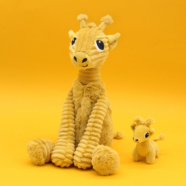 Peluche les ptipotos la girafe loncou maman et bébé Les deglingos
