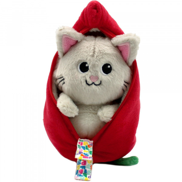 Peluche réversible flipetz chat & piment Les deglingos