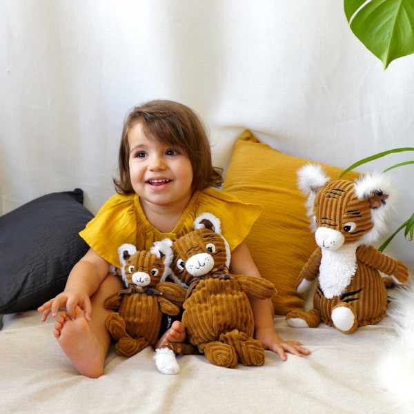 Peluche original spéculos le tigre Les deglingos