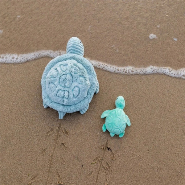 Peluche les ptipotos maman et bébé tortue menthe Les deglingos