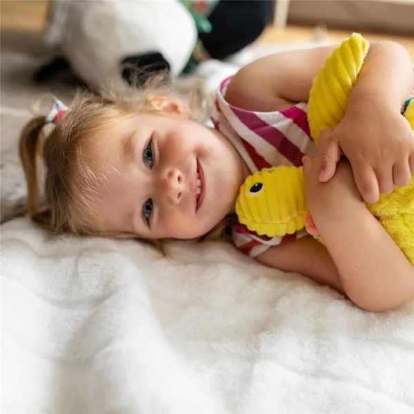 Peluche les ptipotos maman et bébé tortue jaune Les deglingos