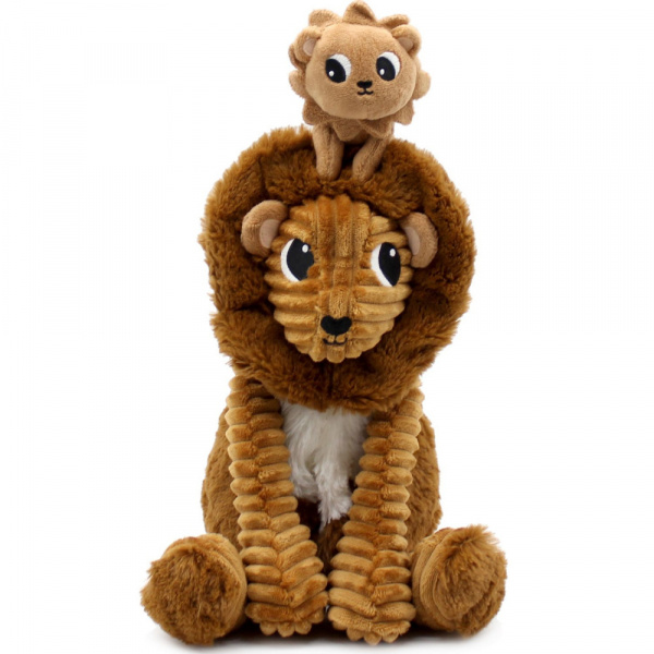 Peluche les ptipotos le lion graou papa et bébé Les deglingos