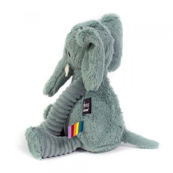 Peluche les ptipotos éléphant dimoitou gris Les deglingos