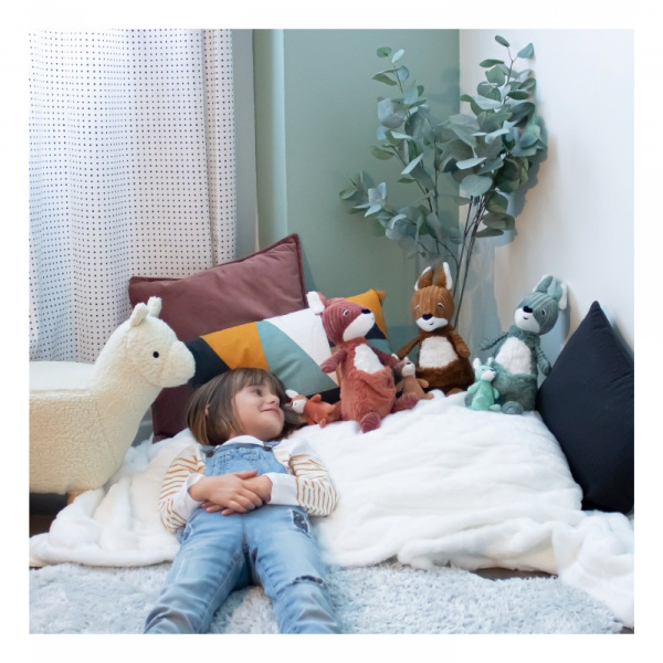 Peluche les ptipotos kangourou et son bébé allezou vert Les deglingos