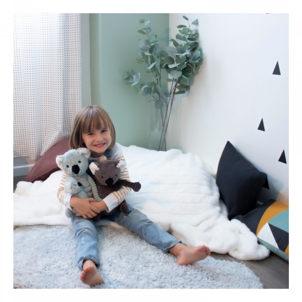 Peluche les ptipotos koala et son bébé trankilou gris Les deglingos