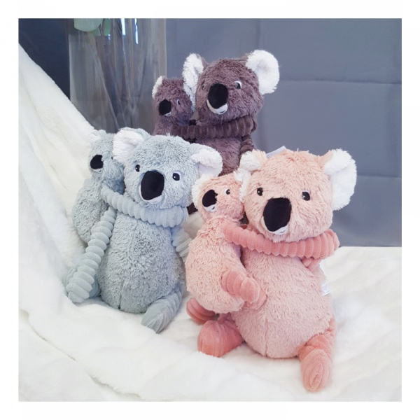 Peluche les ptipotos koala et son bébé trankilou rose Les deglingos