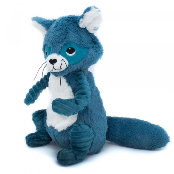 Peluche les ptipotos raton laveur netoitou bleu Les deglingos