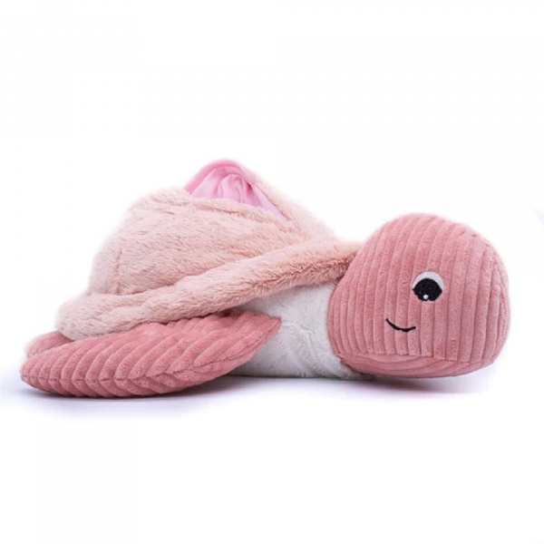 Peluche géante les ptipotos tortue sauvenou rose Les deglingos