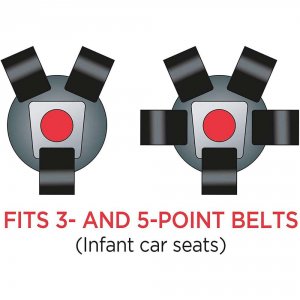 Protection ceinture de sécurité - noir Dooky