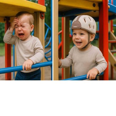 Casque de sécurité pour enfant nude