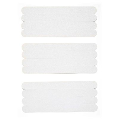 Lot de 12 bandes antidérapantes pour bain et douche