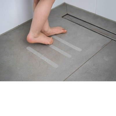 Lot de 12 bandes antidérapantes pour bain et douche