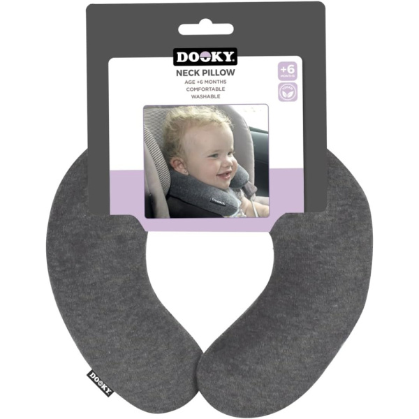 Coussin de voyage enfant gris Dooky