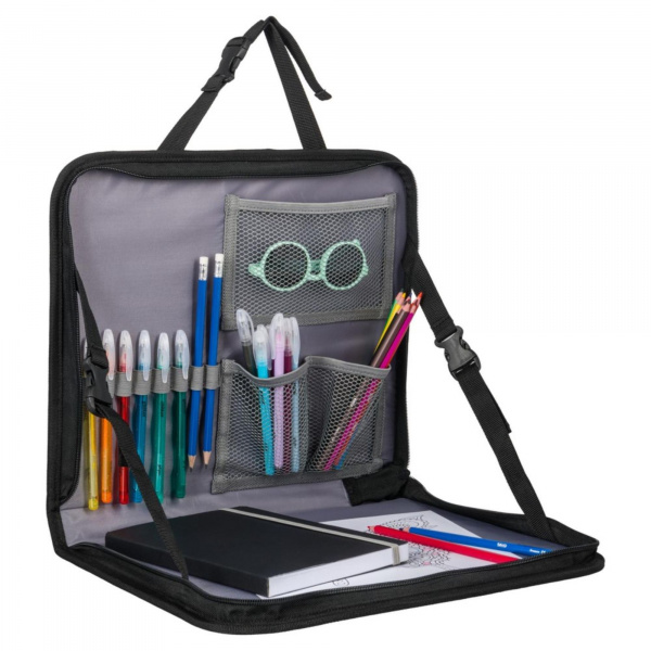 Tablette de voyage enfant pour siège arrière gris Dooky