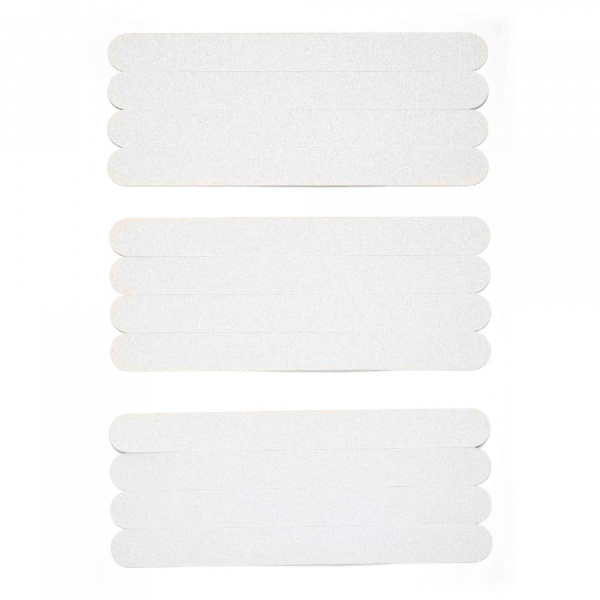 Lot de 12 bandes antidérapantes pour bain et douche Dooky