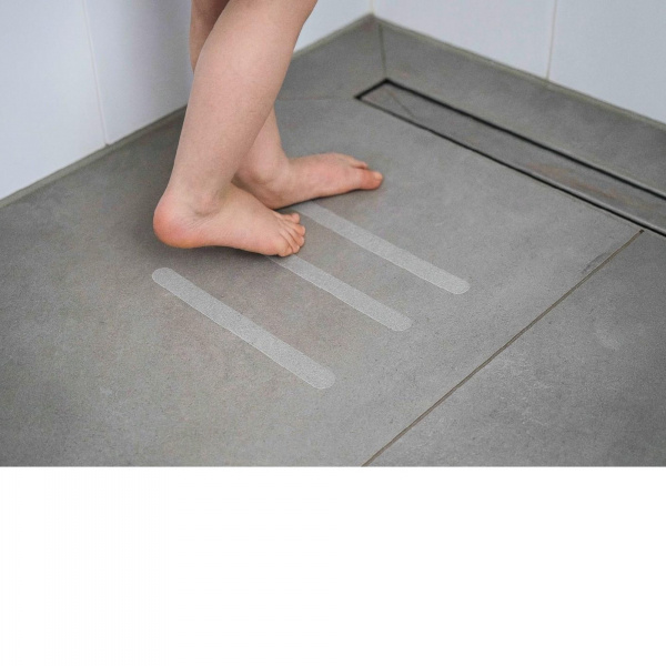 Lot de 12 bandes antidérapantes pour bain et douche Dooky