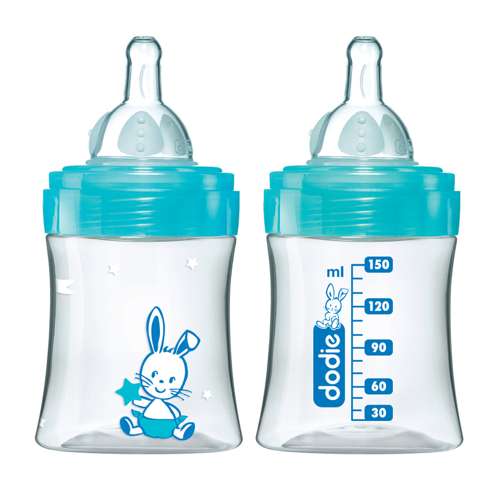 Coffret naissance 4 biberons sensation+ +1goupillon +1sucette lagoon de Dodie sur allobébé