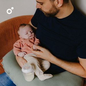 Coussin d’allaitement compact softy tetra jersey green Doomoo