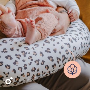 Coussin de maternité buddy allaitement leopard cream Doomoo