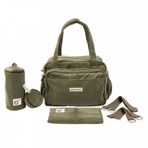 Sac à langer velours côtelé fluffy corduroy kaki Doomoo