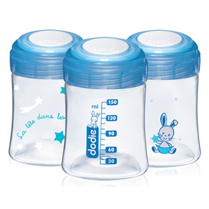 Lot de 3 biberons de conservation 150ml