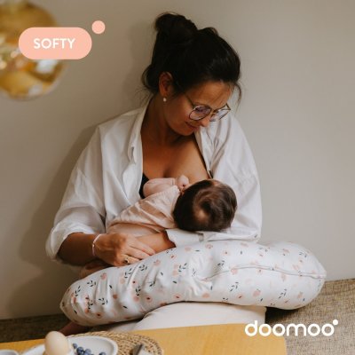 Coussin d’allaitement compact softy peaches