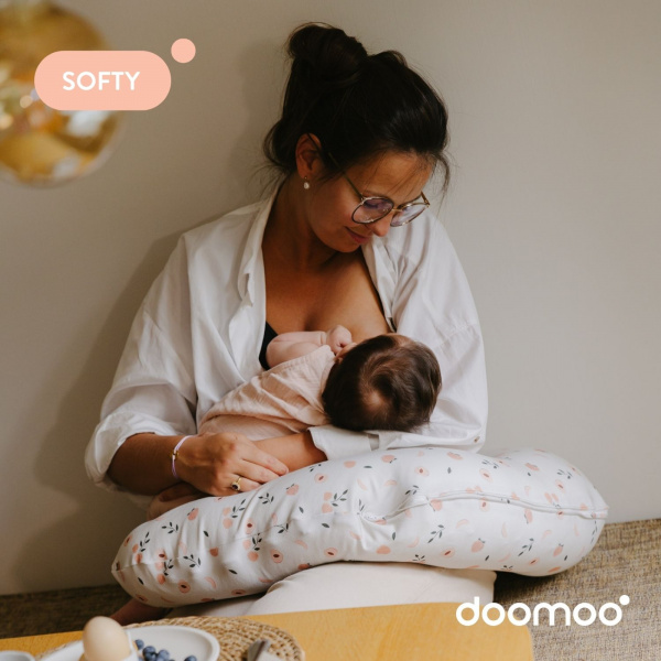 Coussin d’allaitement compact softy peaches Doomoo