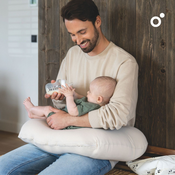 Coussin d’allaitement compact softy tetra jersey sand Doomoo