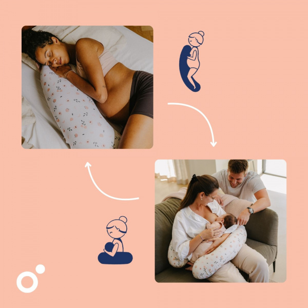 Coussin de maternité buddy allaitement peaches Doomoo