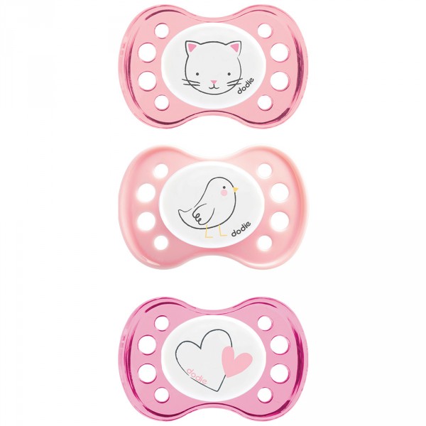 Sucette silicone 0-2 mois fille