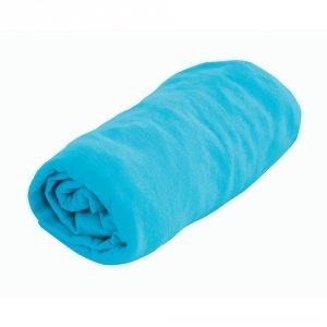 Drap-housse turquoise jersey 60x120 cm Domiva