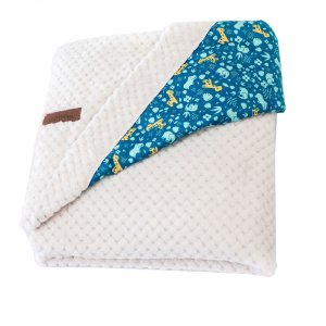 Couverture bébé double face 75x100 cm Domiva