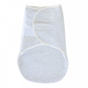 Couverture emmaillotage câlin gris Domiva