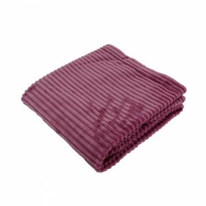 Couverture boudoir 75x100 cm framboise Domiva